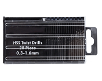 Набор твердосплавных сверл XCAN 0,3-1,6 мм (упаковка 20 шт.)