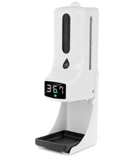 Автоматический инфракрасный термометр для контроля посетителей UnionTest K9 Pro с сенсорным дозатором антисептика