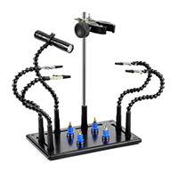 Держатель для печатных плат Zhongdi ZD-11P-3 с держателем термофена, магнитными держателями и подсветкой