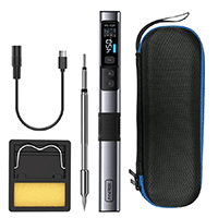 Цифровой паяльник FNIRSI HS-02A в наборе с жалом С245 в кейсе